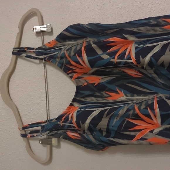 Kona Sol Target One Piece Hawaiian Floral Swimsuit Women's XL Bird of paradise - Picture 4 of 13